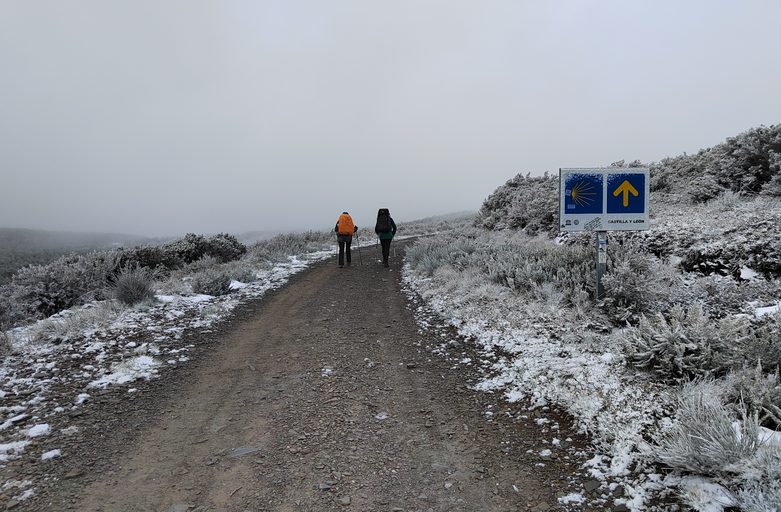Подъем к Cruz de Ferro